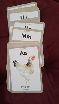 Product Review of Flash Card Anggota Tubuh - Binatang - Buah - Sayur Bahasa Indonesia Inggris Alat Belajar Anak Edukasi Kartu Hadiah Toys from s**4 0