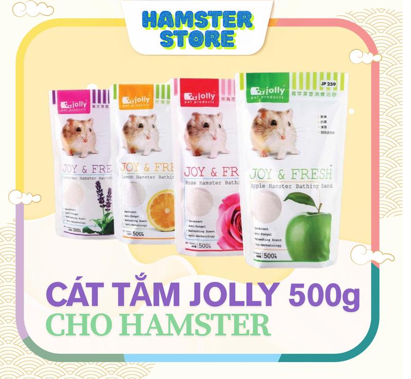  Cát Tắm Jolly 500g Cho Hamster – Siêu Mịn Khử Mùi Nhiều Mùi Thơm 