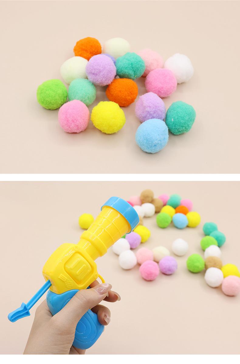 Product Introduction of Cat Ball Shooting Gun Pinball with Fluffy Plush Toy Cat Gun Toy Colourful Plush Ball Bounce Toy Plush Ball Bounce Toy Pet Mute Interactive Toys Bite Resistant Plush Ball Bounce Toy Mainan Bola Kucing 10