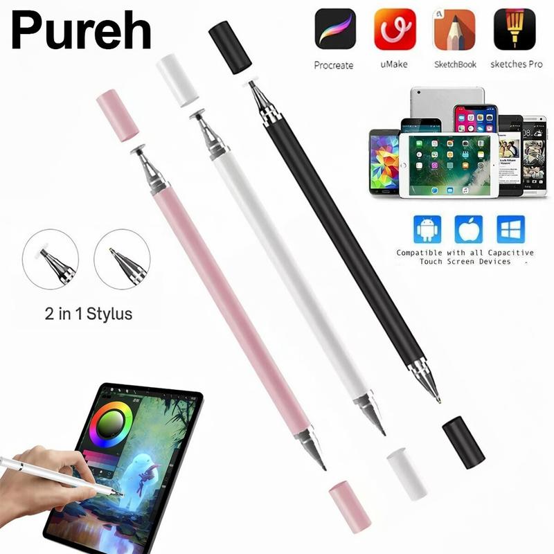 Bút Màn Hinh Cam Ung, 2 Trong 1, Cho Máy Tính Bång Android Và iOS Và iPad, Bút Màn Hinh Cảm Ung