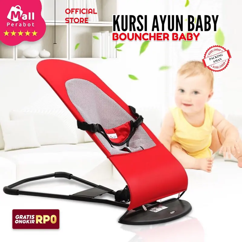 Kursi Ayun Bayi Lipat Bouncher Baby Bouncer Infant Seat Tempat Tidur Ayunan