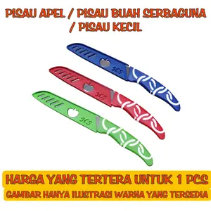HARGA PER 1 PISAU DAPUR KECIL / PISAU BUAH TAJAM Pengupas Plastik Stainless Steel Kitchenware PISAU APEL