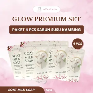 Ourabe Goat Milk Soap (PAKET 4 PCS) - Sabun Susu Kambing Brightening & Gentle Cleansing Formula Jepang