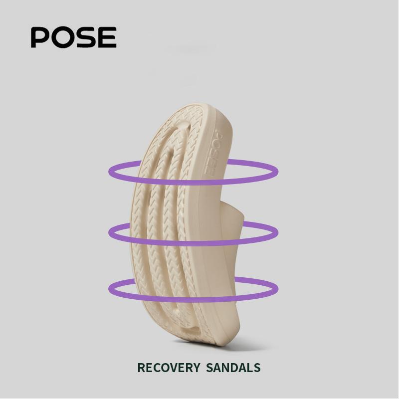 【Live Streaming】【Ramadan Sale】POSE Little Soft Cake sandal lembut Nyaman Bagian bawah lembut dalam di luar ruangan kamar tidur pria dan wanita Rumah Serbaguna cantik kualitas 2024 musim panas Produk baru Shoes PS4621 4
