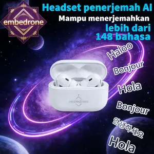 embedrone 2026 NEW AI PHANTOM K80 Earphone Nirkabel,Anti Air Dalam, Baterai Tahan Lama, TWS, Bass Kuat,Surround 3D, Peredam Suara Cerdas, Gaming, Panggilan,Musik, Olahraga, Earphone Bluetooth Nirkabel