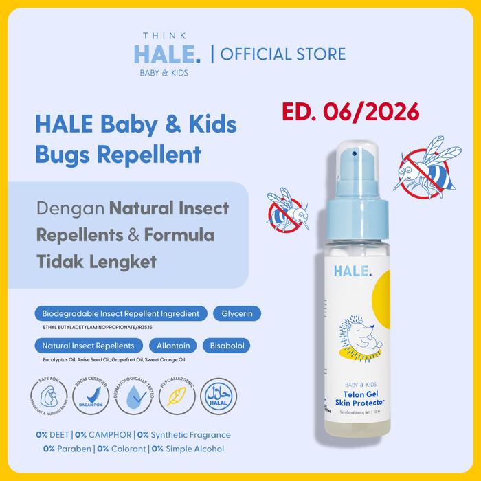 Gambar HALE Baby & Kids Telon Gel Skin Protector - Bugs Repellent dari Hale.id Kota Bekasi Tokopedia
