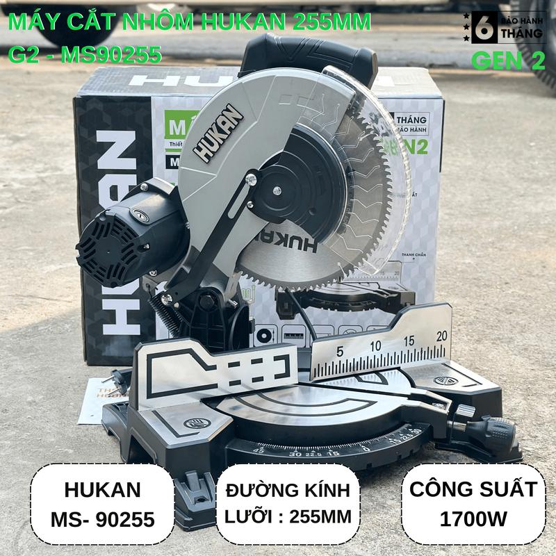 Máy Cắt Nhôm 255mm Hukan MS90 255 CR Công Suất 1700W Đĩa Cắt 255mm Chính Hãng Hukan