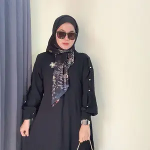 Shonia Dress Cringkle Airflow Premium Gamis Busui Nyaman Wanita Casual Muslim Kain Panjang Wudhu Friendly Kancing Syari Simple Kondangan Variasi Kerah Remaja