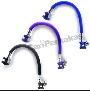 Kran Angsa Fleksibel Karet Warna ON OFF CAB - Keran Cuci Piring Dapur - Kran Bebek Leher Panjang