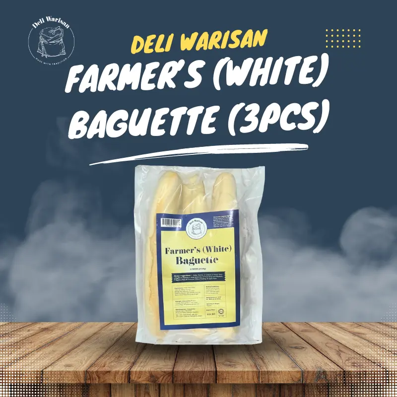 Deli Warisan Farmer's (White) Baguette (3pcs)