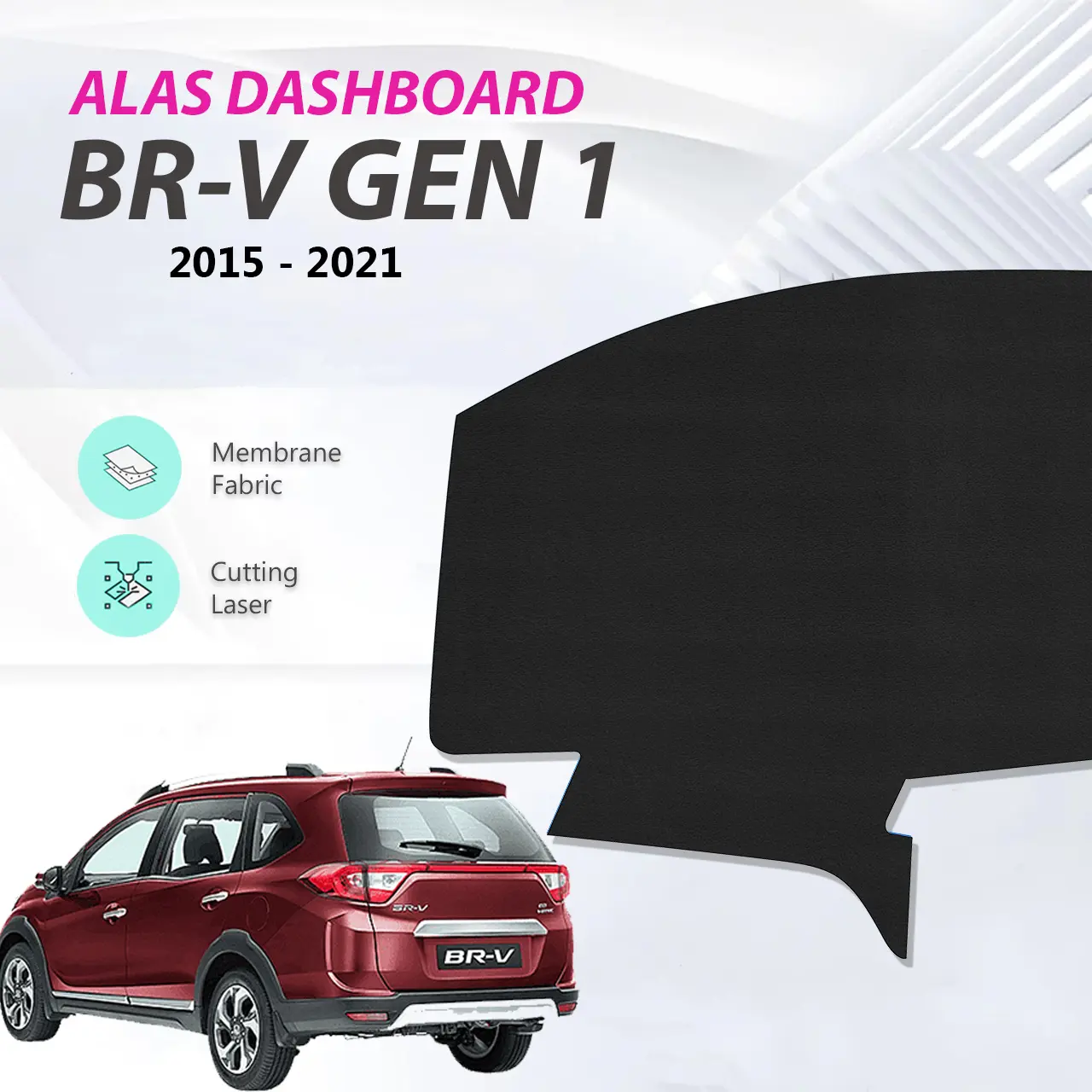 ALAS BULU DASHBOARD MOBIL BRV - COVER PELINDUNG DASBOR GEN 1 2015 - 2021