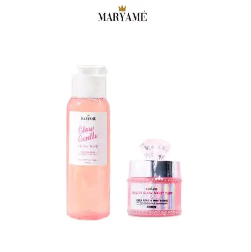 Maryame glow gentle Facial Wash + Night glow up Care 0