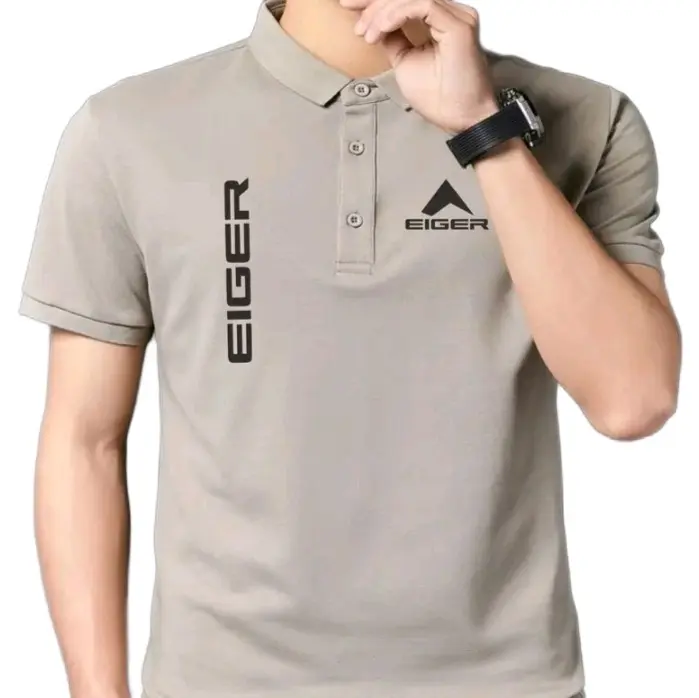 COD Polo T-shirt Premium / Kaos Kerah Distro Pria Dewasa Pendek Atasan Katun Combed Hitam Keren