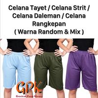Gambar 3pcs Celana Tayet / Celana Strit / Celana Daleman / Celana Rangkepan Murah Ukur Anak s.d Dewasa (Warna Mix & Random) - Size S dari Grosiran Pasar Klewer Kota Surakarta 2 Tokopedia