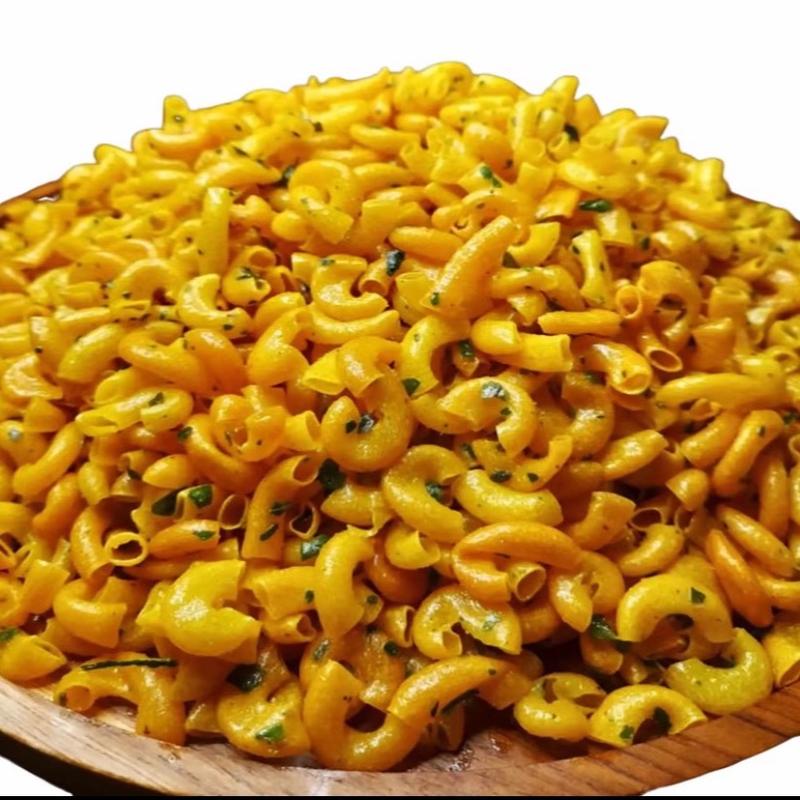 500gr makaroni cikruh pedas daun jeruk snack renyah jajanan viral makanan enak Cemilan Camilan Food 5
