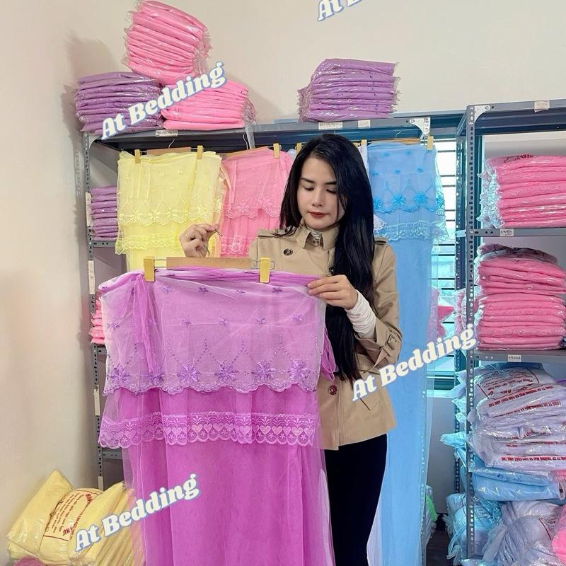  MÀN- MÙNG TUYN MẮC DÂY CAO CẤP Chất Liệu Tuyn Lạnh Thái - Đủ màu - Đủ size xanh lắp ráp hoàn chỉnh xanh lắp ráp hoàn chỉnh màn chống muỗi Purple Thoáng khí Mosquito.ᵰets man trắng mềm 