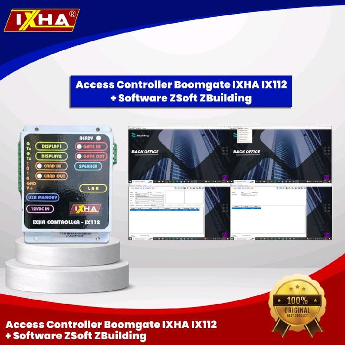 Promo Access Controller Boomgate IXHA IX112 + Software ZSoft ZBuilding ...