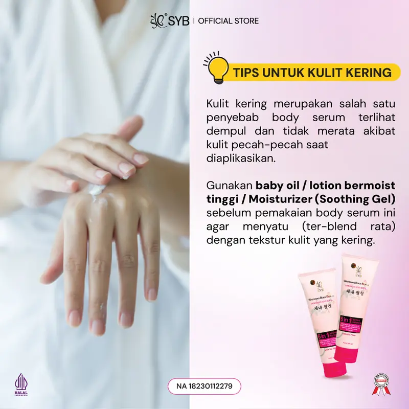 NEW SYB Whitening Body Serum With Collagen + 5% Niacinamide 3