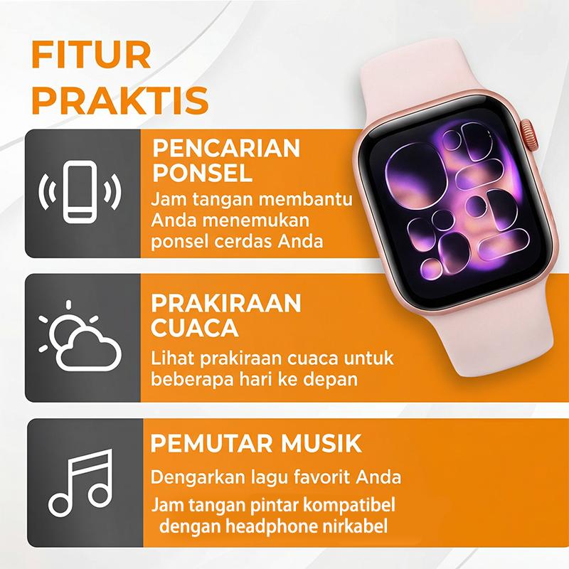 MARQ Promo Spesial Lebaran 2026 T800 PRO MAX Official Store Jam Tangan Pintar Smartwatch Original Layar LCD 2.09" HD Panggilan Bluetooth Tahan Air 5ATM Baterai Tahan 18 Hari