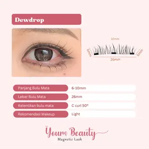 DEWDROP Bulu Mata Magnetic Premium [Tanpa Lem] - Yours Beauty Eyelashes Bulumata