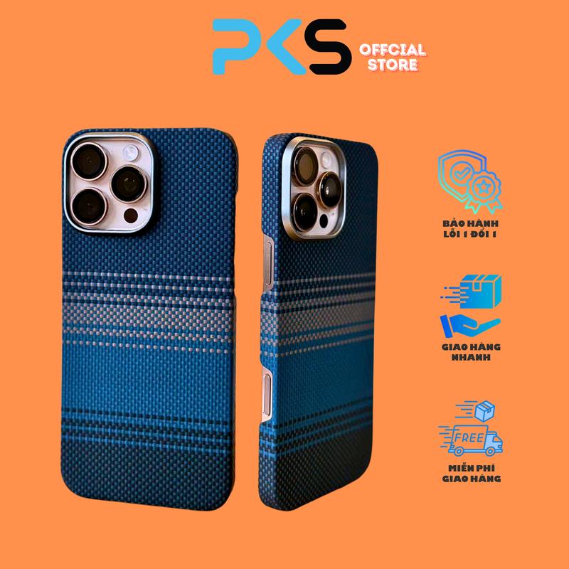 Ốp lưng sợi Kevlar siêu mỏng nhẹ bền, chống va đập chống sốc, tích hợp magsafe bảo vệ camera | phụ kiện sịn
