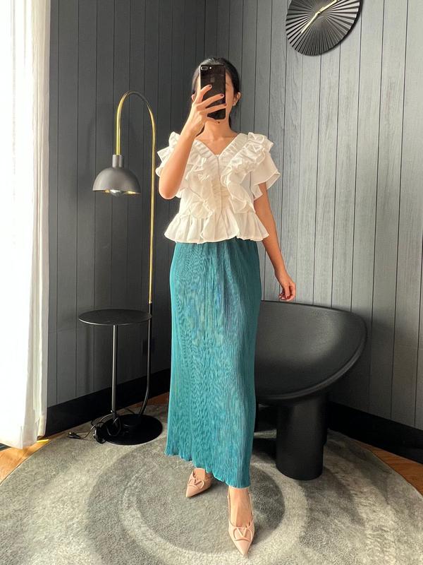 Rok Plisket Span Wavy / Rok Plisket Hyget Premium / Rok Plisket Panjang 6