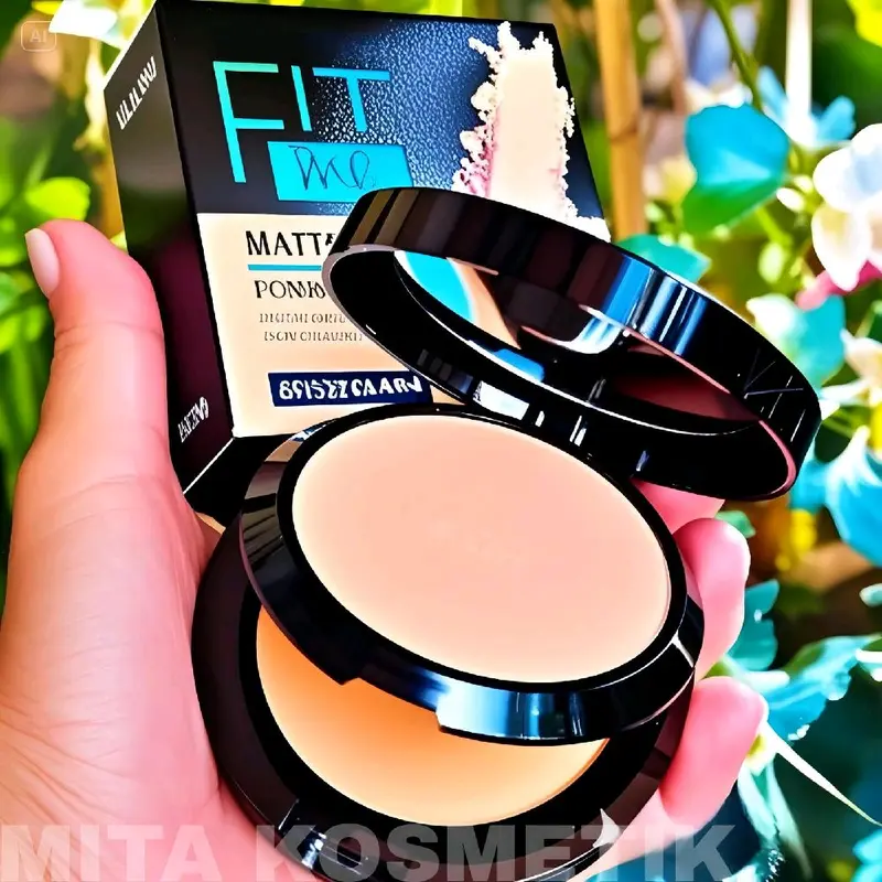 ( FREE ONGKIR ) BEDAK 2IN1 POWDER BEDAK PADAT BASAH KERING TAHAN AIR Wajah two way lose 0