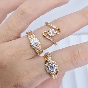 ET21 (Co 2 produk apapun gratis 1) Cincin wanita permata cantik