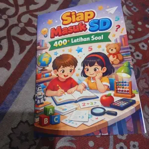 BUKU LATIHAN SOAL ANAK SIAP MASUK SD ISI 400+ SOAL / 70 HALAMAN FREE COVER LENGKAP