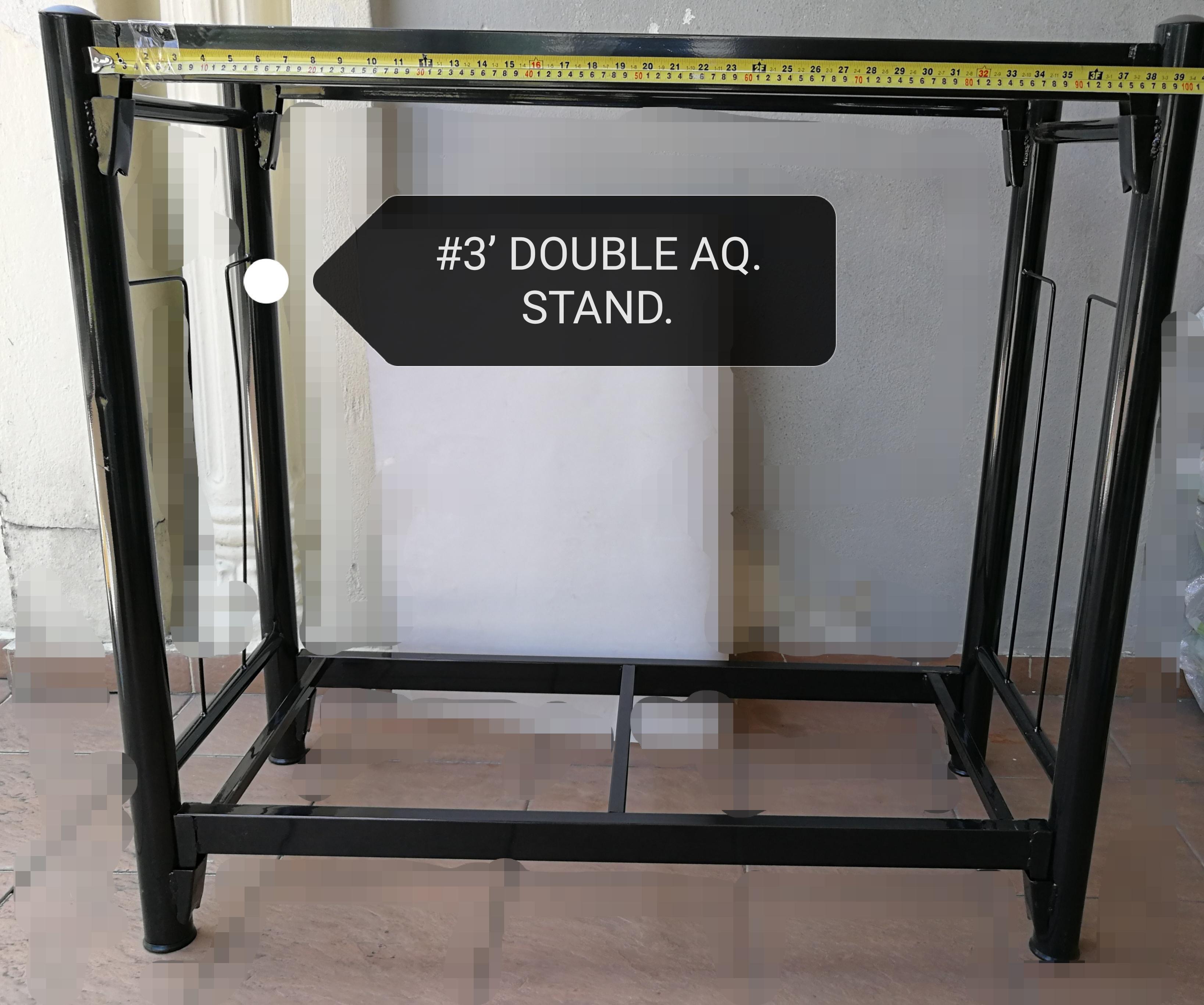Aquarium Double Stand 3feet Tank Fish [3 feet, 3 Kaki] Kaki Akuarium 3Kaki Ikan