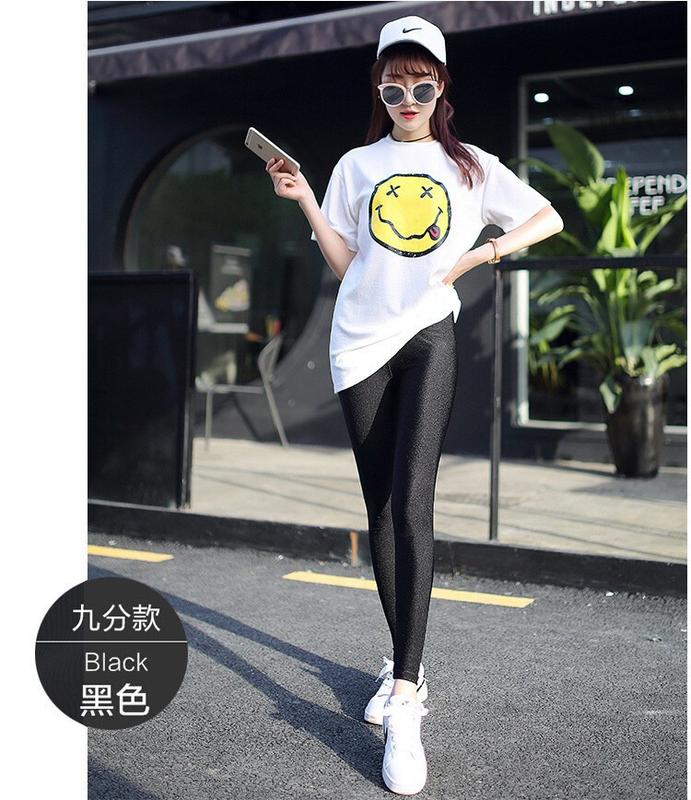 S-5XL Yoga Sport Pants Women Korean Style Black Slim Long High waisted Home Wear Plus Size Thin Ladies Stretch Elastic Waist Legging Big Size 8