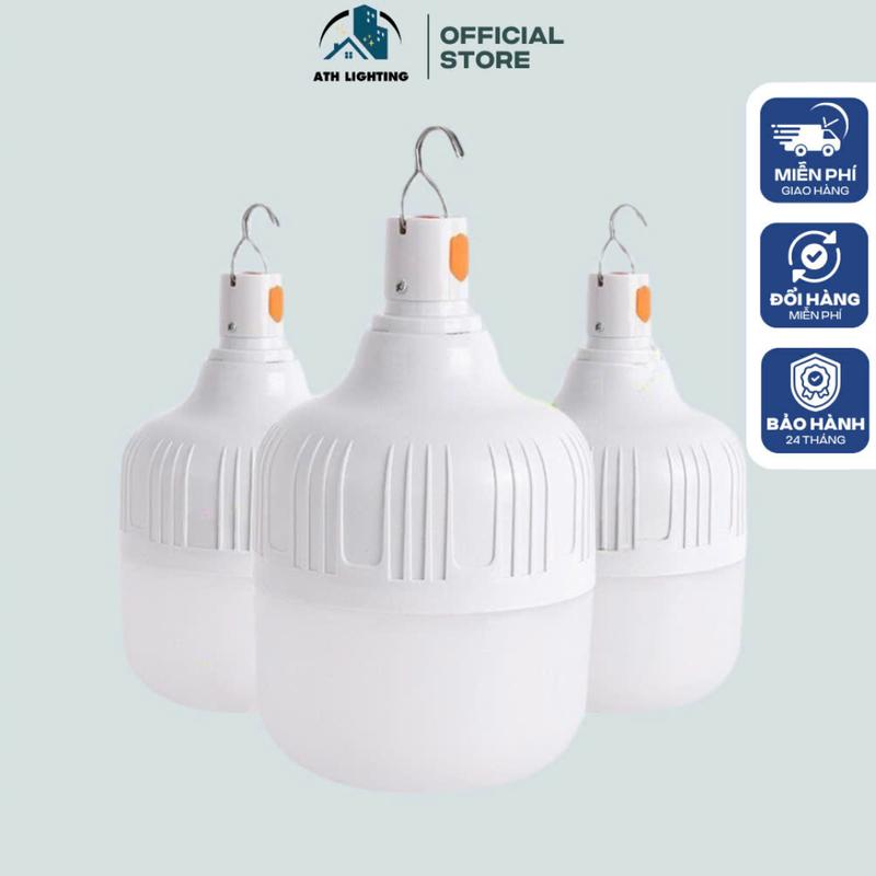 ATH LIGHTING - Đèn Tích Điện  3 Chế Độ Sáng Siêu Tiết Kiệm Điện Nhỏ Gọn Tiện Lợi Dễ Dàng Mang Theo Cắm Trại, Dã Ngoại Pin Pin