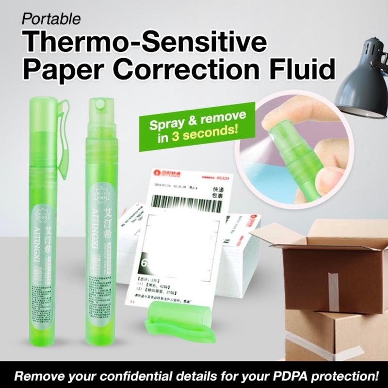 Thermo-Sensitive Paper Correction Fluid / Removing your confidential ...