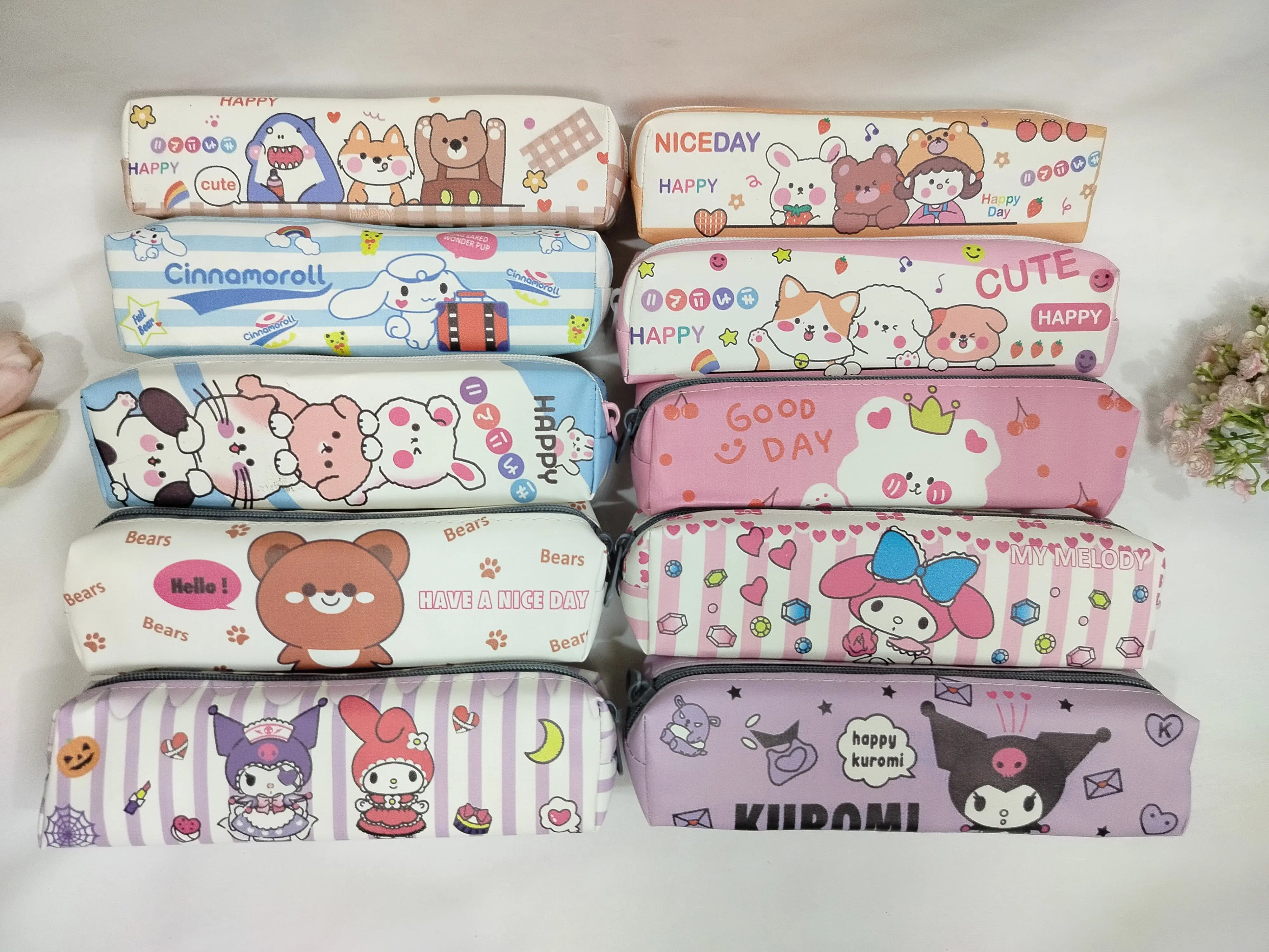 TEMPAT PENSIL MOTIF KARTUN SANRIO PREMIUM CINAMOROLL MELODY KUROMI LUCU TEMPAT PENSIL TABUNG- 4296