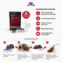 Gambar RATS KILLER 200gr Racun Tikus Mati Kering, Tidak Meninggalkan Bau dari Home Guard Indonesia_NEW Kota Surakarta 4 Tokopedia
