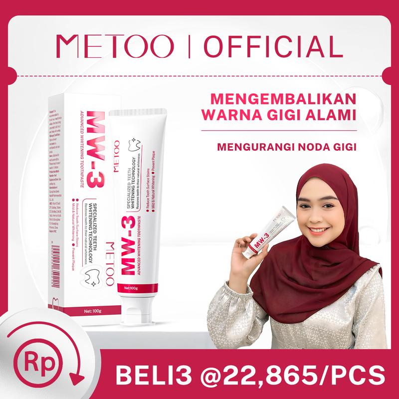[Riccie Nick Exclusive] METOO MW-3 Advanced Whitening Tooth Paste ...