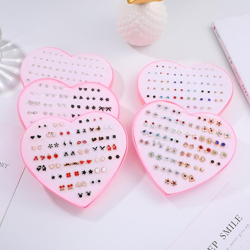Product Introduction of Bộ Bông Tai Đinh tán Nhựa, Thiết Kế Hoạt Hình Dễ Thương Và Tinh Tế, Nhiều Màu, Không Gây Dị Ứng, Dành Cho Phụ Nữ Và Trẻ Em Gái, Thích Hợp Cho Đám Cưới Và Quà Tặng Giáng Sinh, 1 Bộ 19