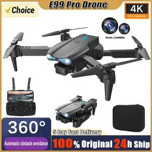 【COD】Drone E99 Pro 4K Kamera Ganda HD Drone Mini WiFi FPV Kamera Drone Luar Ruangan Dalam Ruangan Drone Remote Control Dapat Dilipat Hitam Accessories