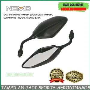 Spion Universal Model Xmax Original NEMO (Semua Motor Masuk) Honda dan Yamaha - Vario 125 150 160 Beat Aerox Nmax PCX ADV dll Accessories Motorcycle