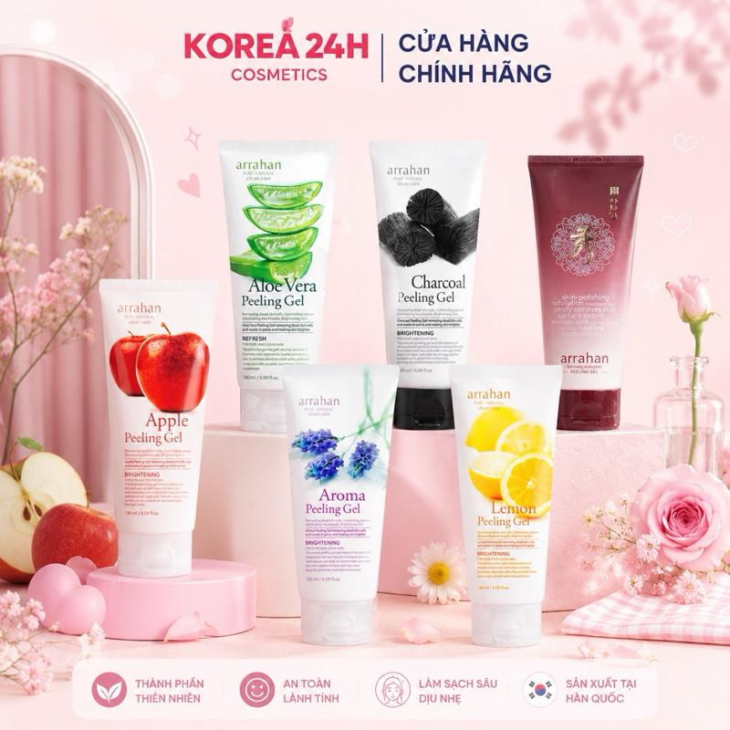 Gel Tẩy Da Chết Arrahan Whitening Peeling Gel Hàn Quốc 180ml