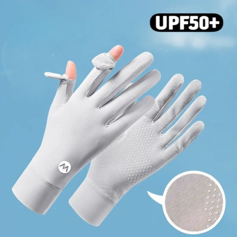 Sun Protection Cycling Gloves UPF 50+ Breathable Mesh Motorcycle Gloves Cycling Gloves