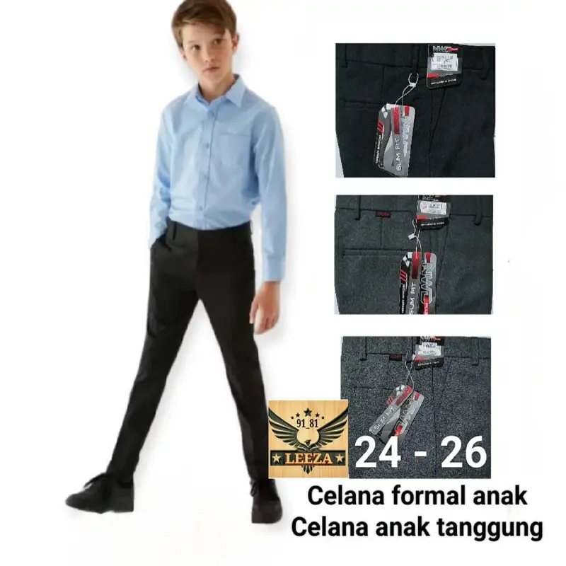 Celana Bahan Anak Celana Tanggung Slimfit Celana Span Anak Celana Sekolah / Mondok ( 24-26 ) SD/SMP 0