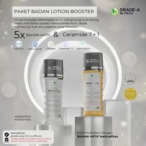[ GRADE A BY TMCO ] PAKET & ECER LOTION PAGI DAN MALAM 6X BAHAN AKTIF MENCERAHKAN ALL TUBUH Arbutin Ceramide Niacinamide Kaki Pencerah