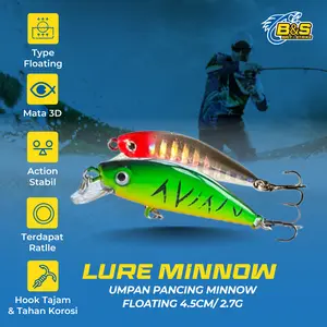Umpan Pancing Minnow 4,5cm / 2.7G Lure Minnow SINKING MN099