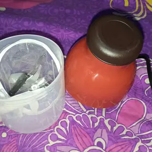 Hangyan Blender Kapsul Serbaguna Low Watt 250W Kapasitas 450ML Chopper Daging Plastik Penggiling Daging Listrik