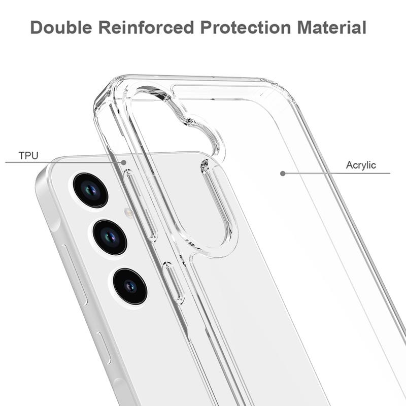 Product Introduction of ACRYLIC Clear Case SAM A55 A15 A35 A25 A14 A54 A34 A24 4G 5G Casing Fuze Hybrid Bening Crystal Shockproof 20