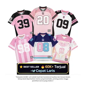 EFFORT X JPSCO Jersey Vintage Rugby Perempuan  Premium Jersey Coquette Bahan Dry-fit Milano Full Printing Sublimasi Baju Sport Top