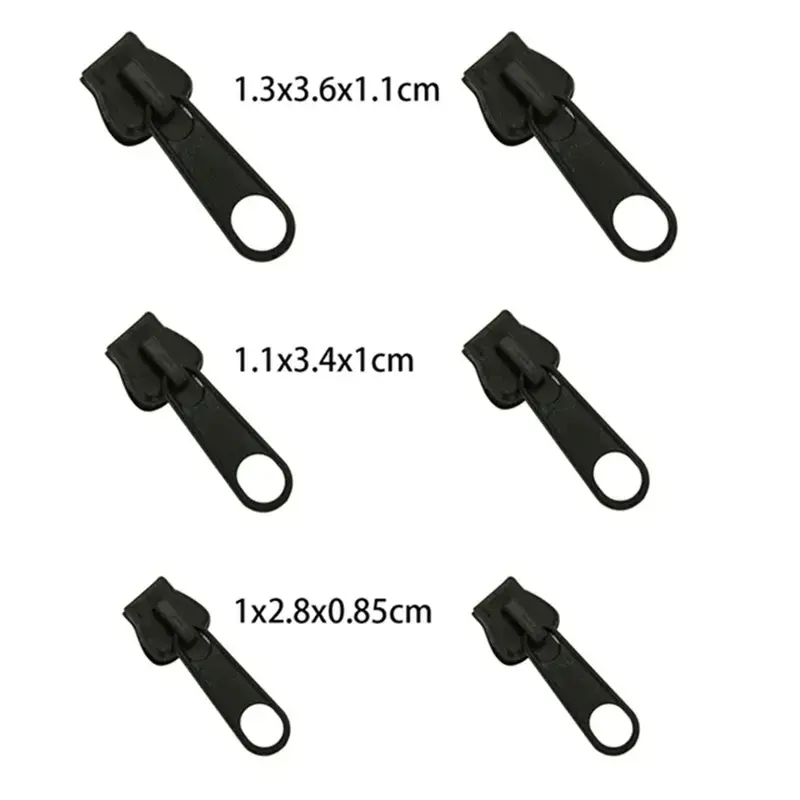 Instant Zipper 6pcs Universal Instant Fix Repair Kit Replacement Zip Slider Teeth Multifunctional Clothing Replacement Zipper 4