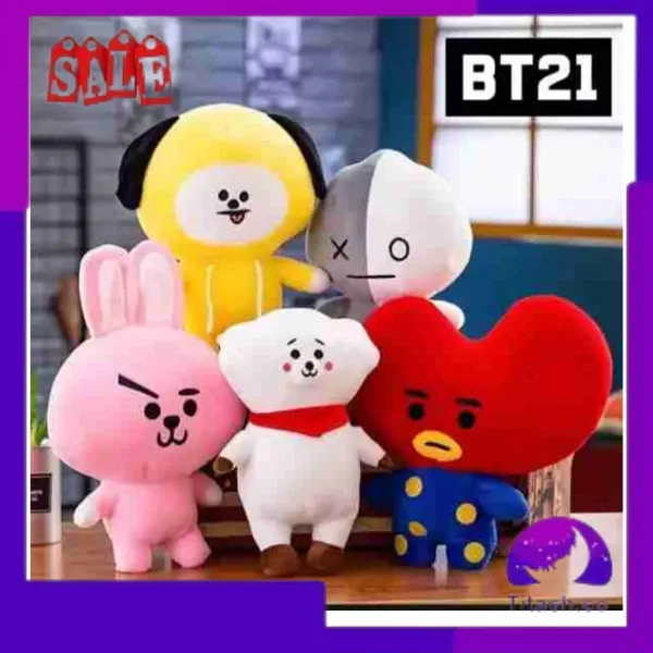 Boneka Bts Bt21 1 Set Lengkap Jungkok Suga Murah Jumbo Lucu Dan Lembut Dolls