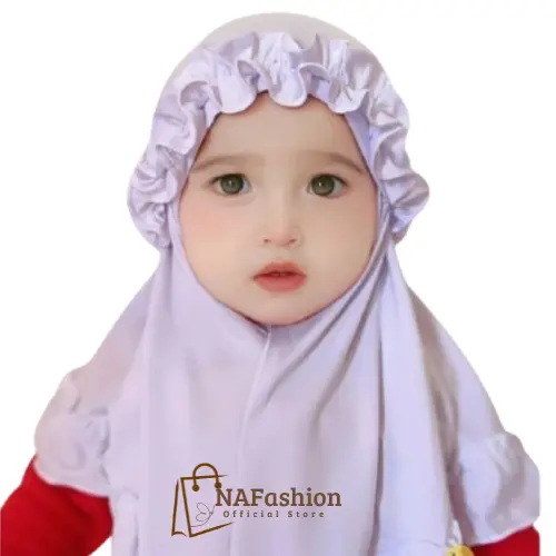 Kerudung Instan Kriwil Anak - Bayi 0 - 3 Tahun Jilbab Muslim Nyaman Bunga